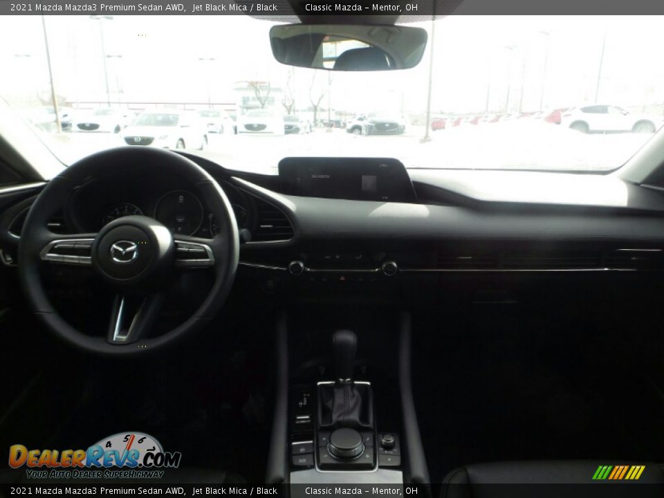 2021 Mazda Mazda3 Premium Sedan AWD Jet Black Mica / Black Photo #3