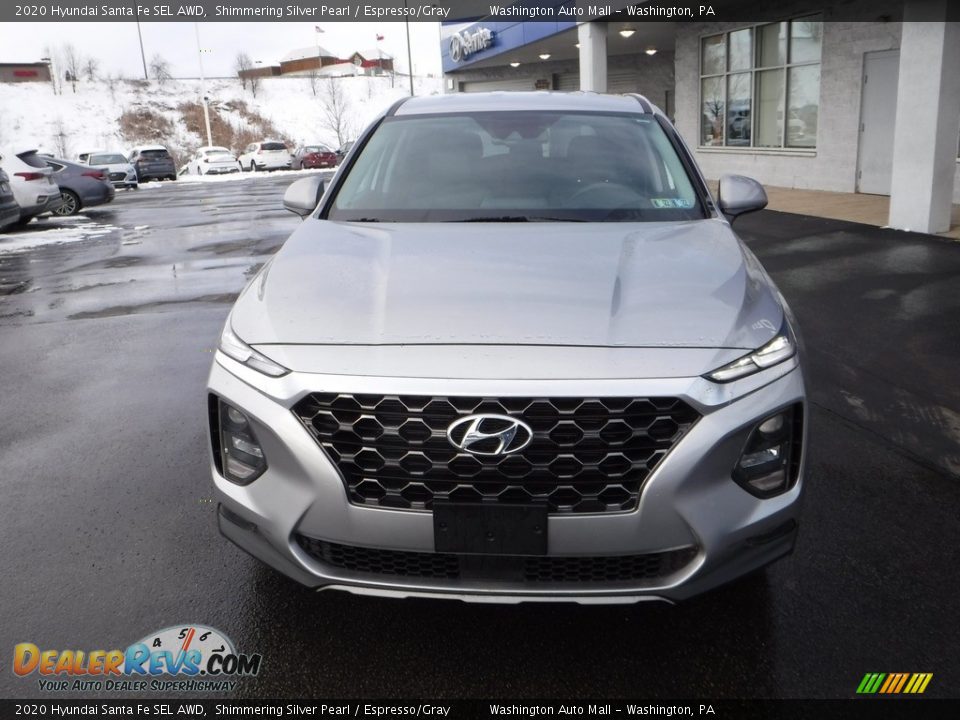 2020 Hyundai Santa Fe SEL AWD Shimmering Silver Pearl / Espresso/Gray Photo #4