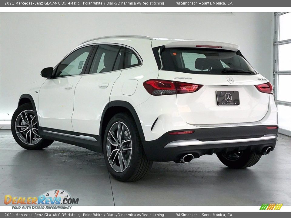 2021 Mercedes-Benz GLA AMG 35 4Matic Polar White / Black/Dinanmica w/Red stitching Photo #2