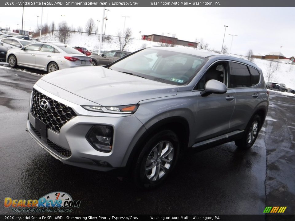 2020 Hyundai Santa Fe SEL AWD Shimmering Silver Pearl / Espresso/Gray Photo #5