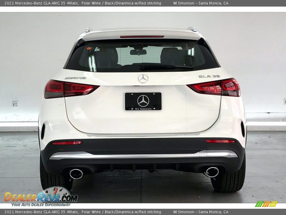 2021 Mercedes-Benz GLA AMG 35 4Matic Polar White / Black/Dinanmica w/Red stitching Photo #3