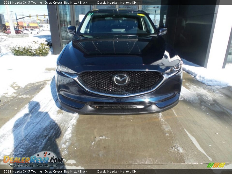 2021 Mazda CX-5 Touring Deep Crystal Blue Mica / Black Photo #2