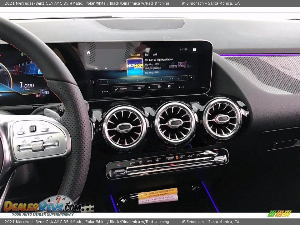 2021 Mercedes-Benz GLA AMG 35 4Matic Polar White / Black/Dinanmica w/Red stitching Photo #6