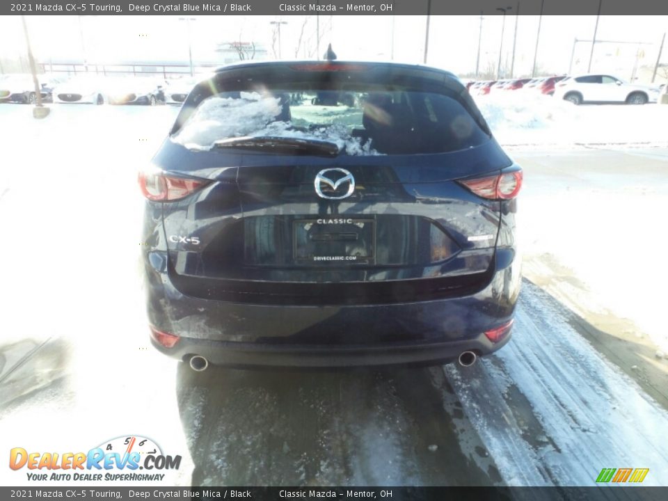 2021 Mazda CX-5 Touring Deep Crystal Blue Mica / Black Photo #4