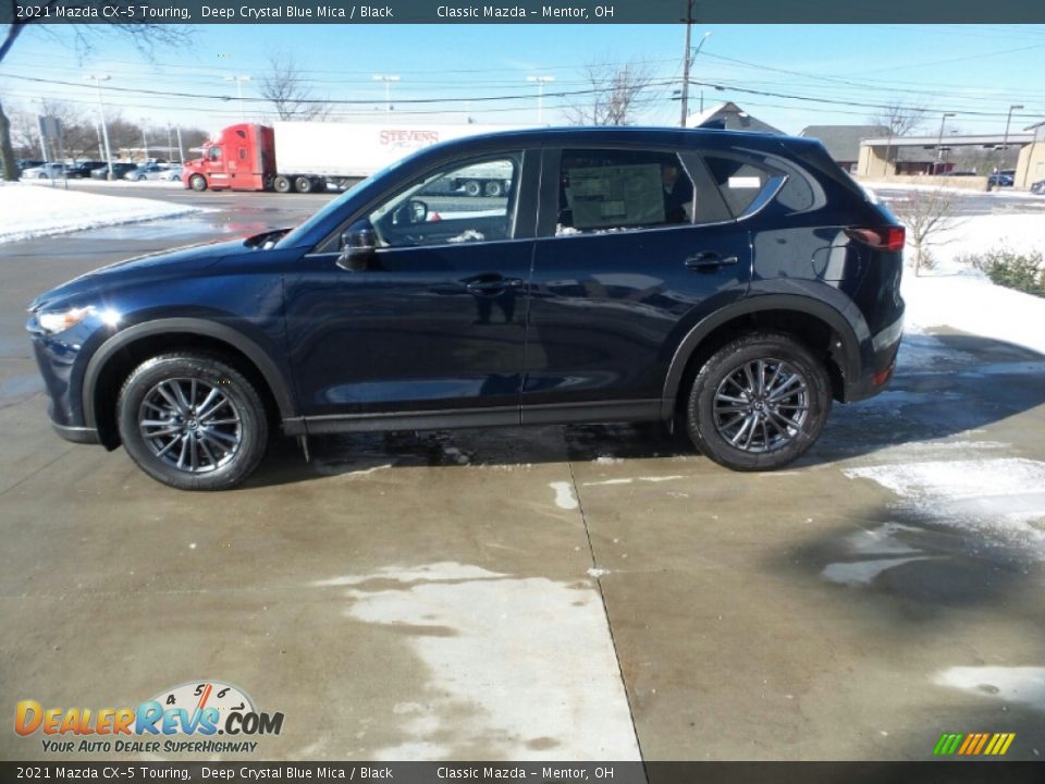 2021 Mazda CX-5 Touring Deep Crystal Blue Mica / Black Photo #5