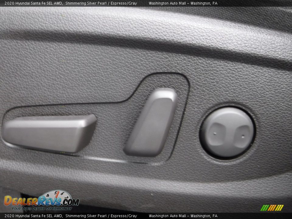 2020 Hyundai Santa Fe SEL AWD Shimmering Silver Pearl / Espresso/Gray Photo #13