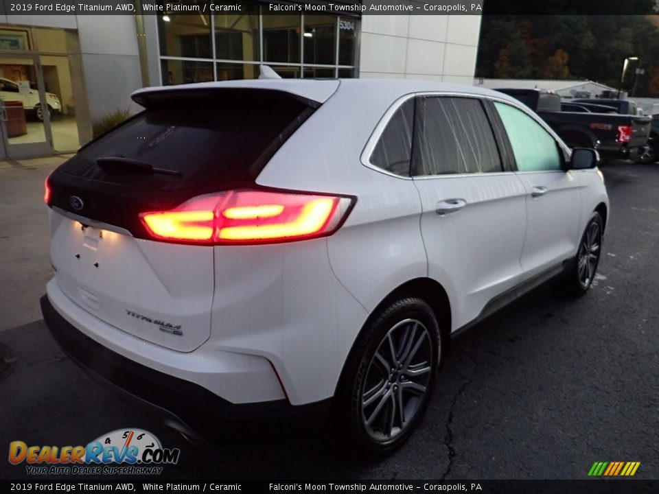 2019 Ford Edge Titanium AWD White Platinum / Ceramic Photo #2