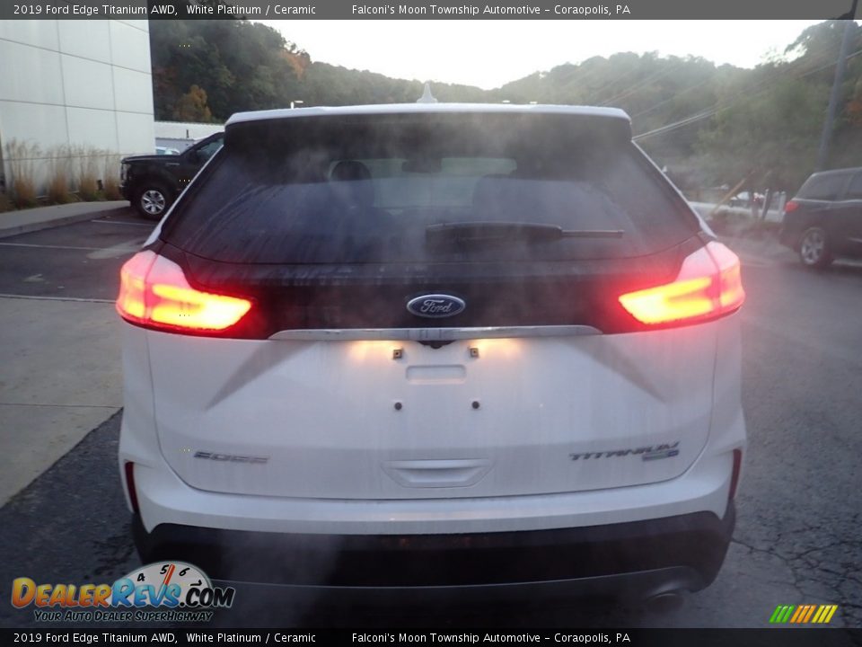 2019 Ford Edge Titanium AWD White Platinum / Ceramic Photo #3