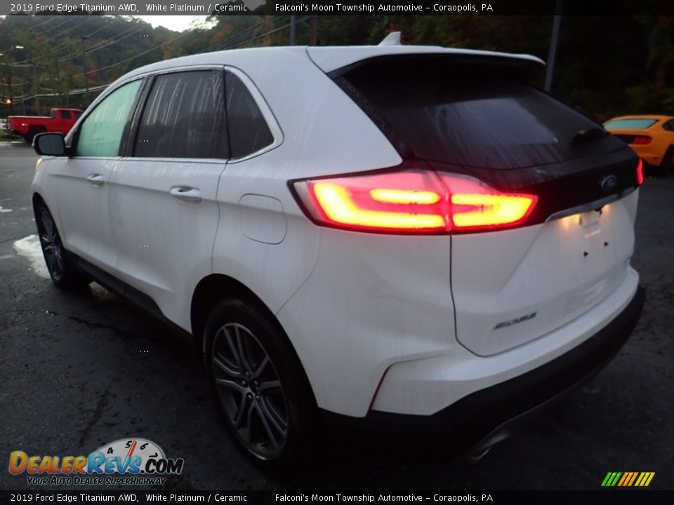 2019 Ford Edge Titanium AWD White Platinum / Ceramic Photo #5