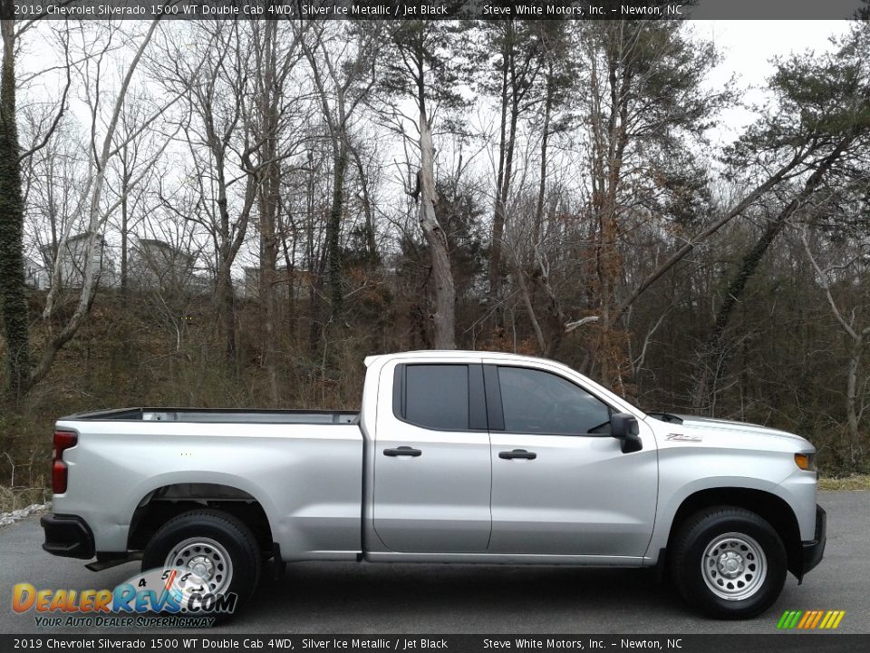 Silver Ice Metallic 2019 Chevrolet Silverado 1500 WT Double Cab 4WD Photo #5