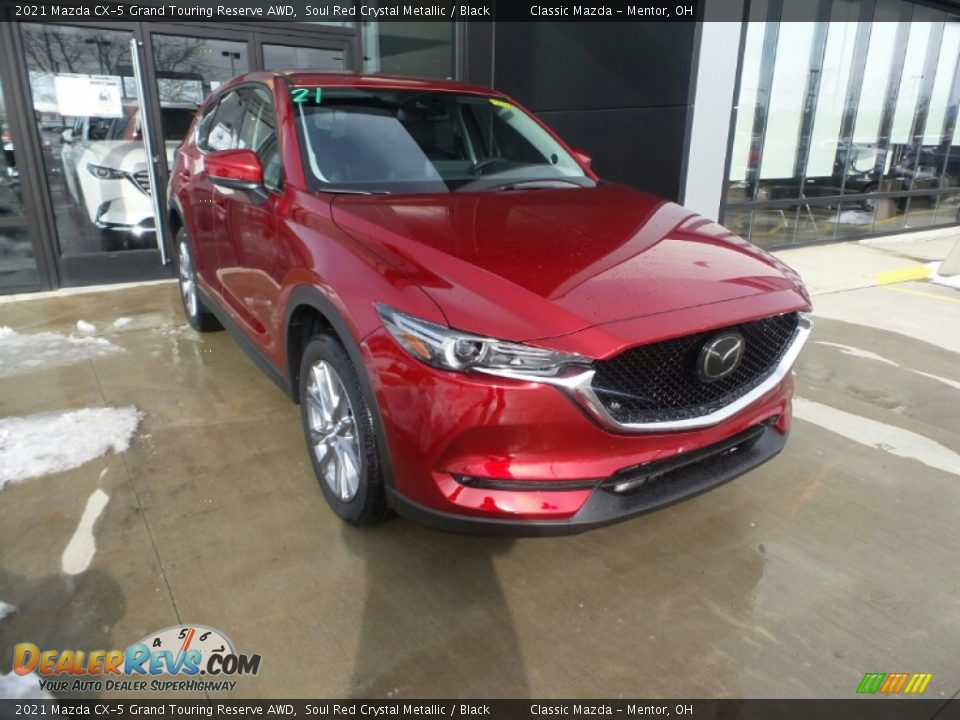 2021 Mazda CX-5 Grand Touring Reserve AWD Soul Red Crystal Metallic / Black Photo #1