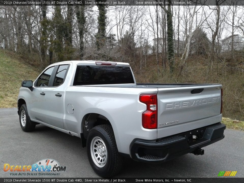 2019 Chevrolet Silverado 1500 WT Double Cab 4WD Silver Ice Metallic / Jet Black Photo #9