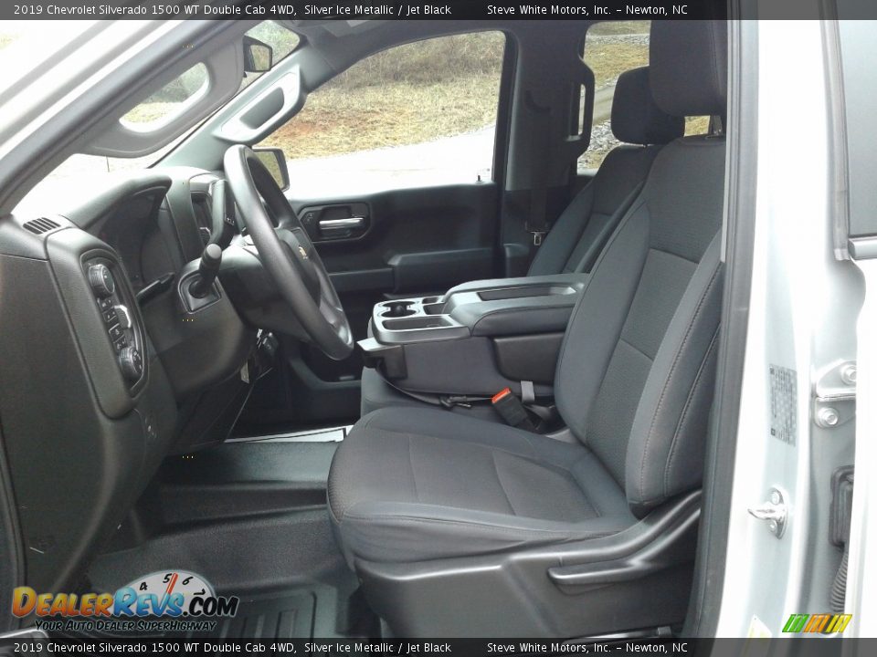 2019 Chevrolet Silverado 1500 WT Double Cab 4WD Silver Ice Metallic / Jet Black Photo #11