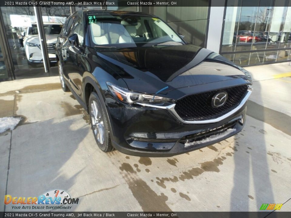 2021 Mazda CX-5 Grand Touring AWD Jet Black Mica / Black Photo #1