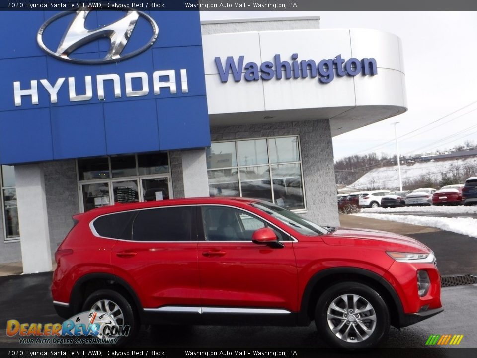 2020 Hyundai Santa Fe SEL AWD Calypso Red / Black Photo #2