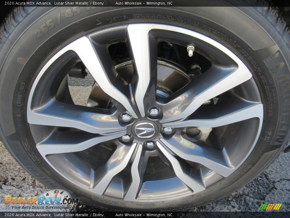 2020 Acura MDX Advance Lunar Silver Metallic / Ebony Photo #7