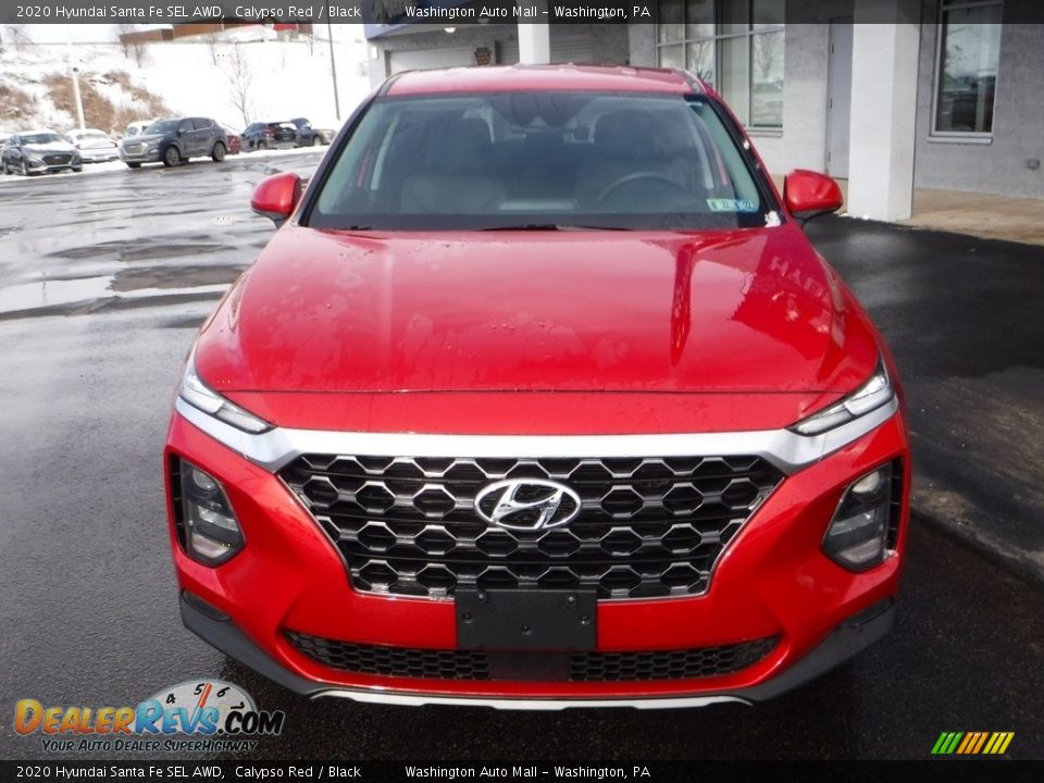 2020 Hyundai Santa Fe SEL AWD Calypso Red / Black Photo #4