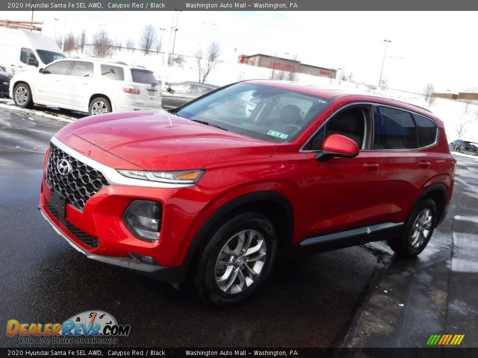 2020 Hyundai Santa Fe SEL AWD Calypso Red / Black Photo #5