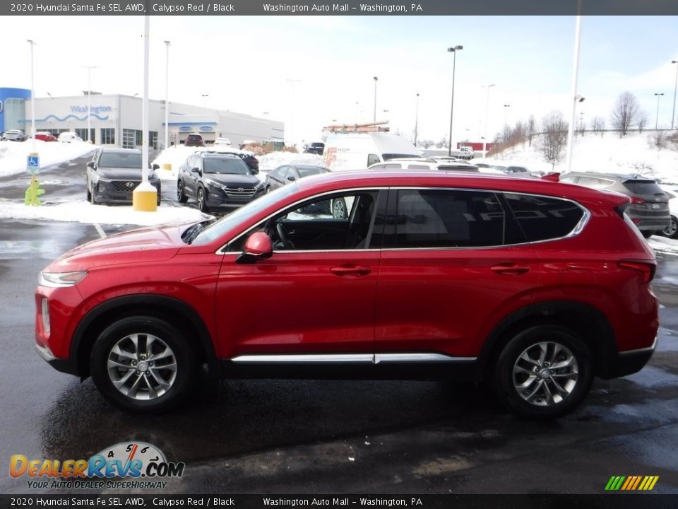 2020 Hyundai Santa Fe SEL AWD Calypso Red / Black Photo #6