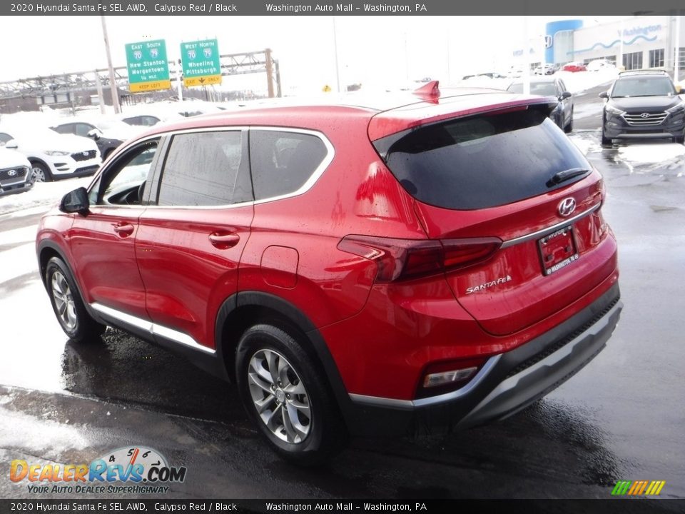 2020 Hyundai Santa Fe SEL AWD Calypso Red / Black Photo #7