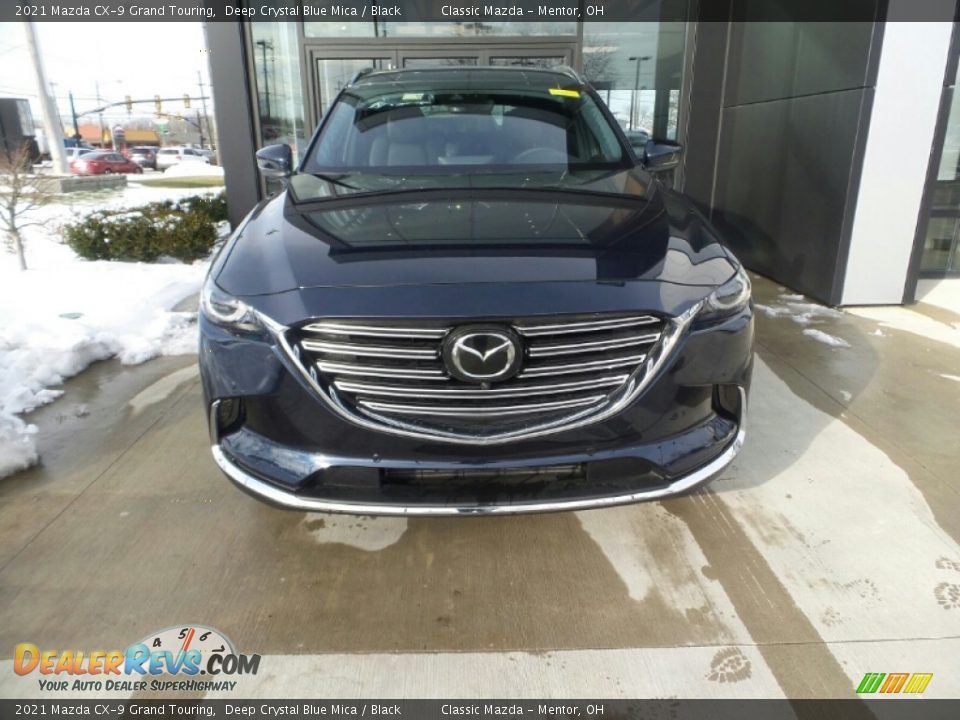 2021 Mazda CX-9 Grand Touring Deep Crystal Blue Mica / Black Photo #2