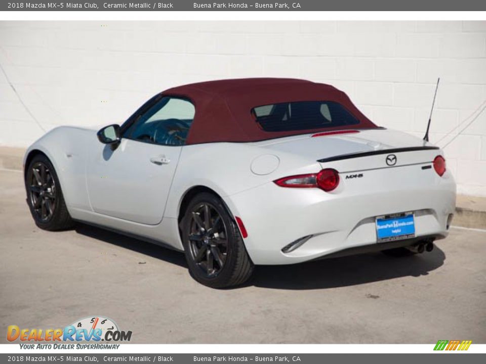 2018 Mazda MX-5 Miata Club Ceramic Metallic / Black Photo #2