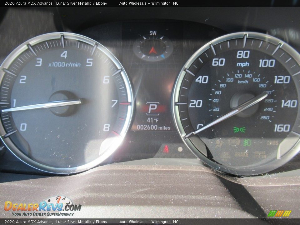 2020 Acura MDX Advance Lunar Silver Metallic / Ebony Photo #16