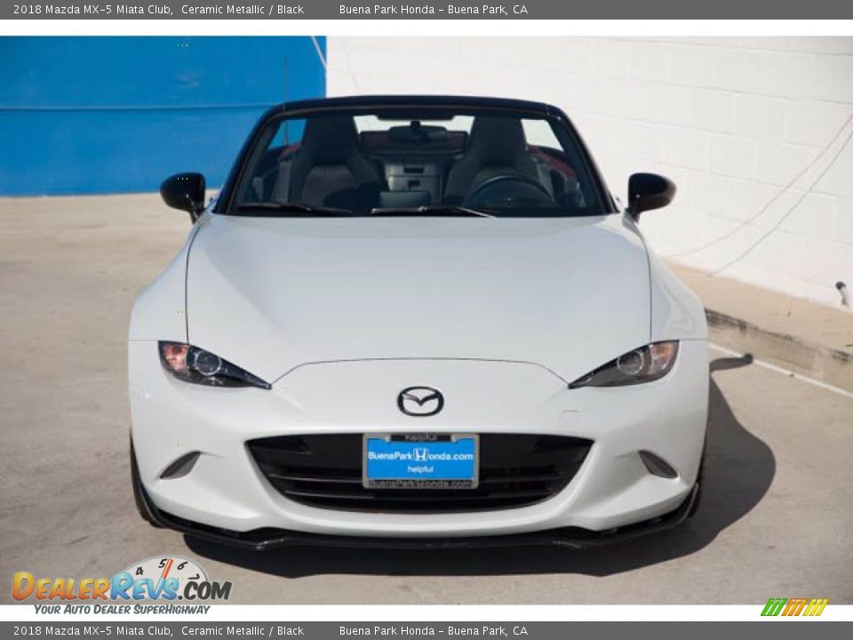 2018 Mazda MX-5 Miata Club Ceramic Metallic / Black Photo #7