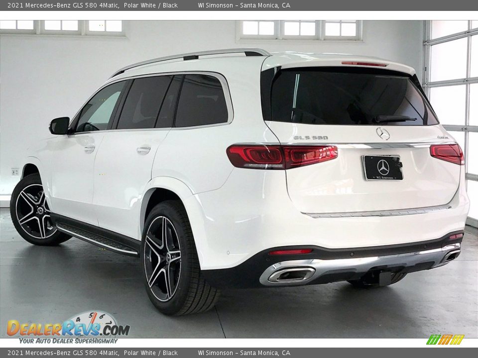 2021 Mercedes-Benz GLS 580 4Matic Polar White / Black Photo #2