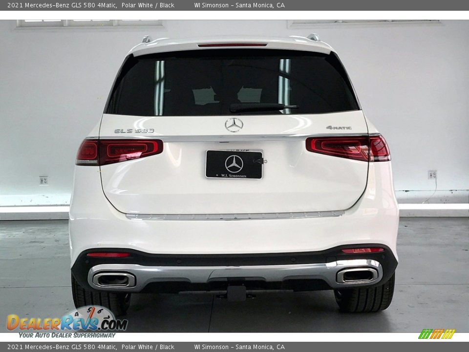 2021 Mercedes-Benz GLS 580 4Matic Polar White / Black Photo #3