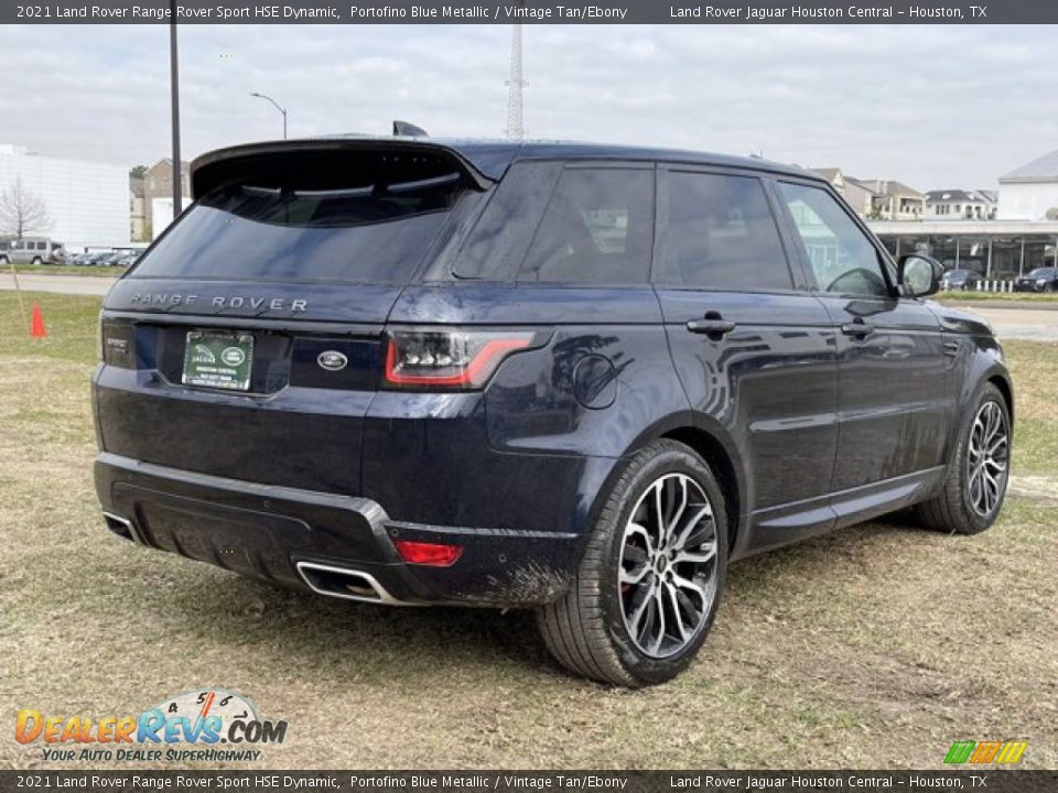 2021 Land Rover Range Rover Sport HSE Dynamic Portofino Blue Metallic / Vintage Tan/Ebony Photo #3