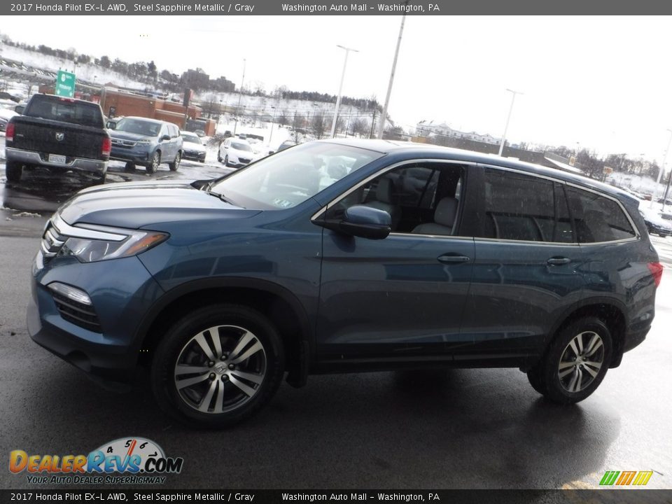 Steel Sapphire Metallic 2017 Honda Pilot EX-L AWD Photo #6