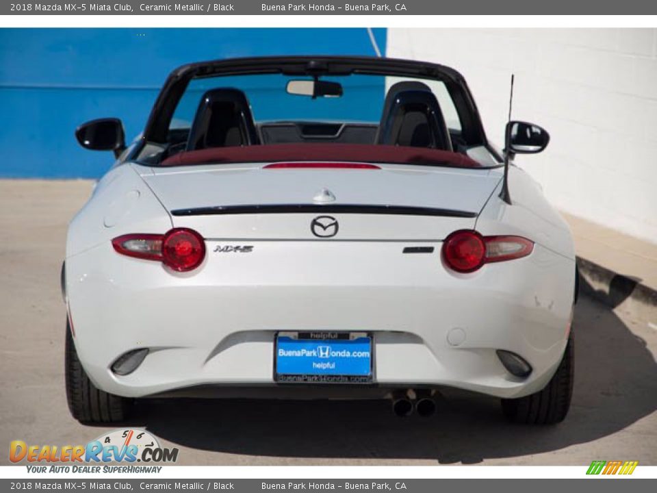 2018 Mazda MX-5 Miata Club Ceramic Metallic / Black Photo #12