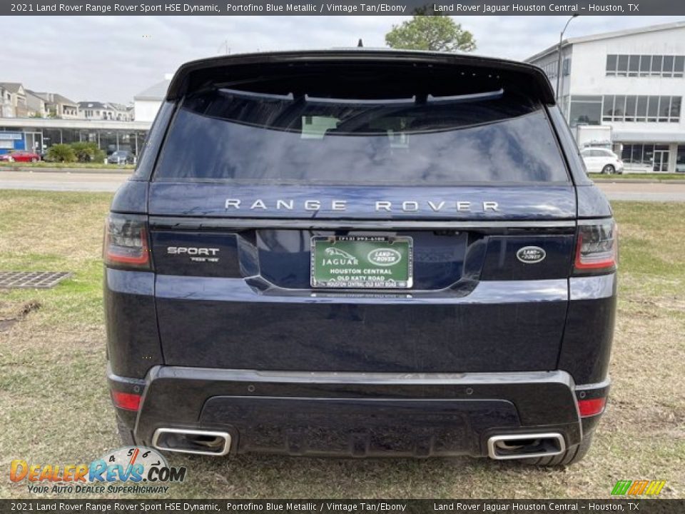2021 Land Rover Range Rover Sport HSE Dynamic Portofino Blue Metallic / Vintage Tan/Ebony Photo #9
