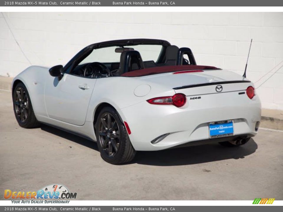 2018 Mazda MX-5 Miata Club Ceramic Metallic / Black Photo #16