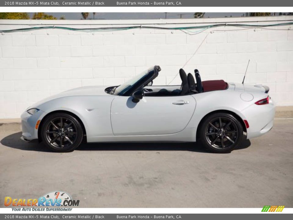 2018 Mazda MX-5 Miata Club Ceramic Metallic / Black Photo #17