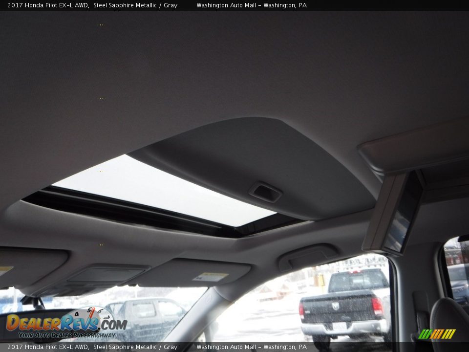 2017 Honda Pilot EX-L AWD Steel Sapphire Metallic / Gray Photo #11