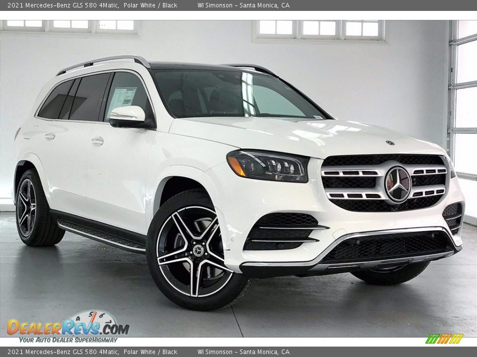 2021 Mercedes-Benz GLS 580 4Matic Polar White / Black Photo #12