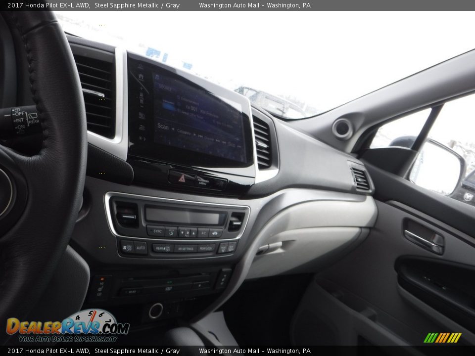 2017 Honda Pilot EX-L AWD Steel Sapphire Metallic / Gray Photo #18