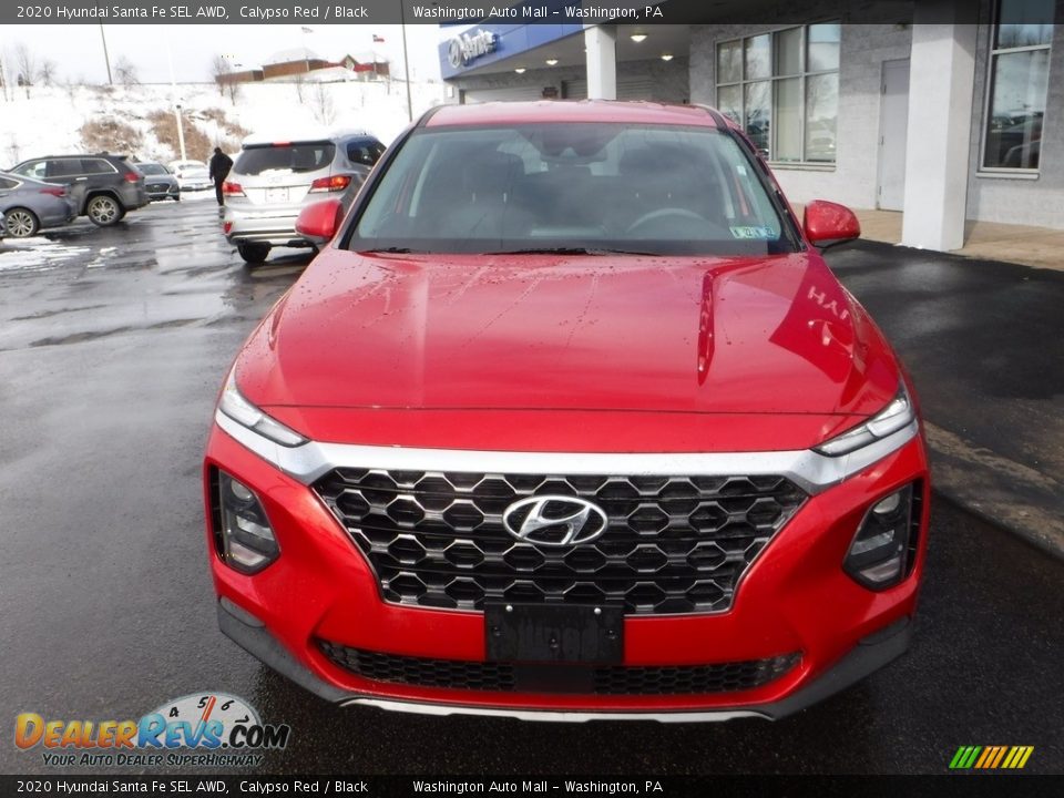 2020 Hyundai Santa Fe SEL AWD Calypso Red / Black Photo #4