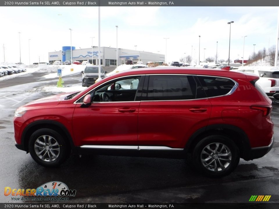 2020 Hyundai Santa Fe SEL AWD Calypso Red / Black Photo #6