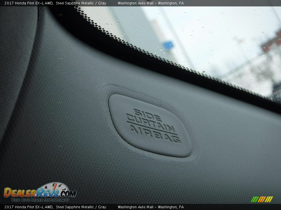 2017 Honda Pilot EX-L AWD Steel Sapphire Metallic / Gray Photo #23