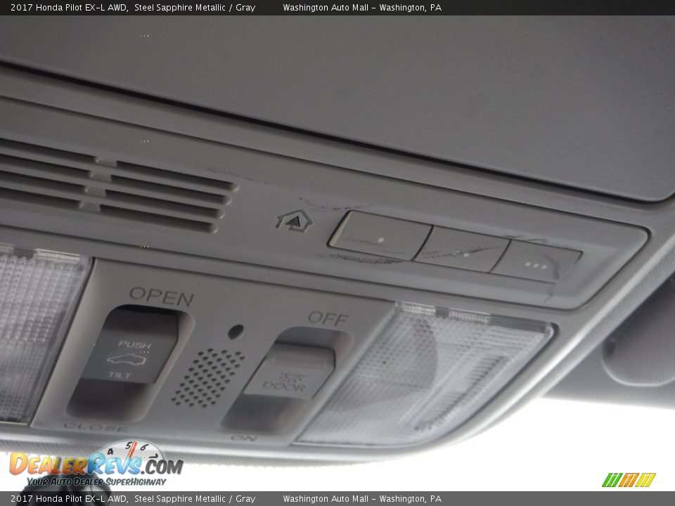 2017 Honda Pilot EX-L AWD Steel Sapphire Metallic / Gray Photo #24