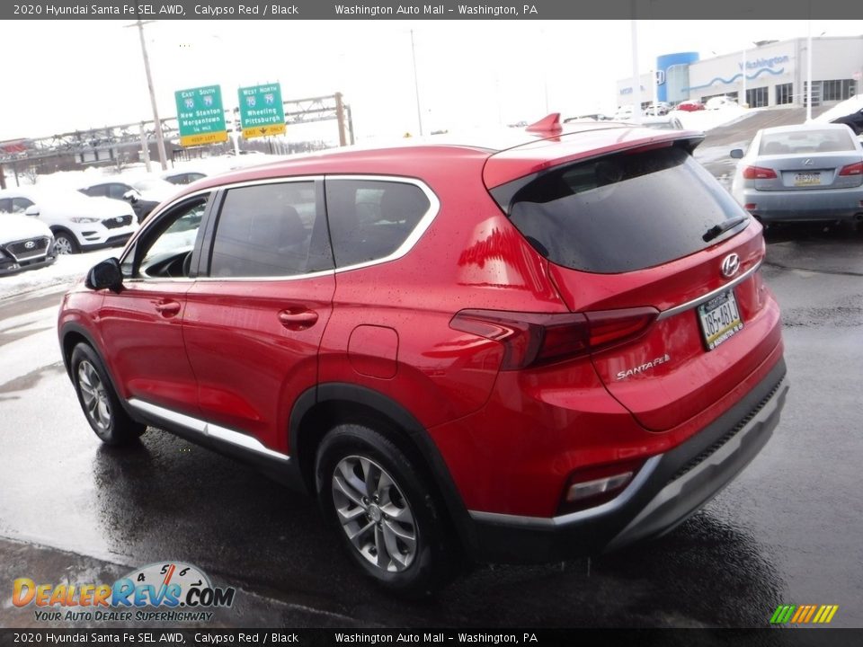 2020 Hyundai Santa Fe SEL AWD Calypso Red / Black Photo #8