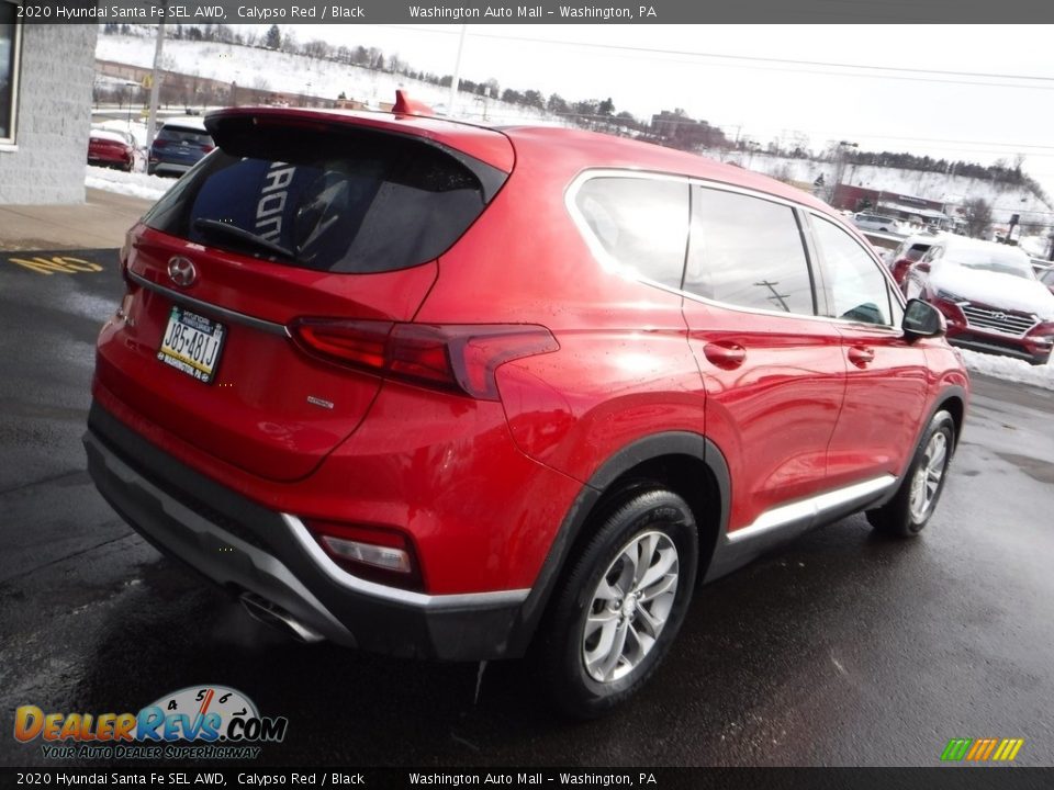 2020 Hyundai Santa Fe SEL AWD Calypso Red / Black Photo #9