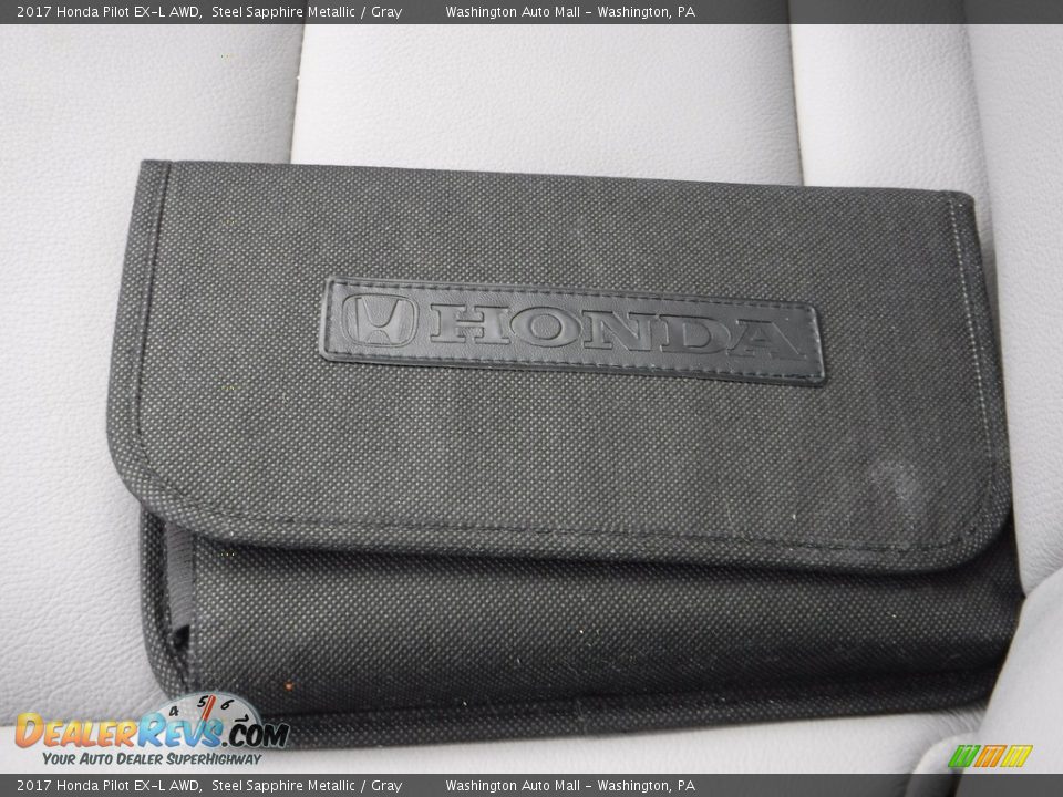 2017 Honda Pilot EX-L AWD Steel Sapphire Metallic / Gray Photo #30