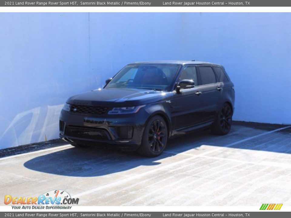 2021 Land Rover Range Rover Sport HST Santorini Black Metallic / Pimento/Ebony Photo #1