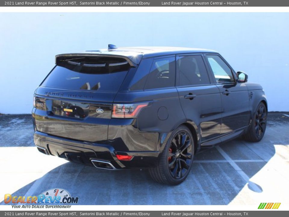 2021 Land Rover Range Rover Sport HST Santorini Black Metallic / Pimento/Ebony Photo #2
