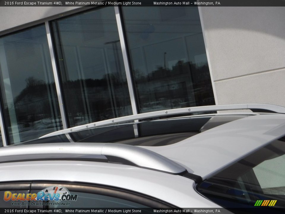 2016 Ford Escape Titanium 4WD White Platinum Metallic / Medium Light Stone Photo #4
