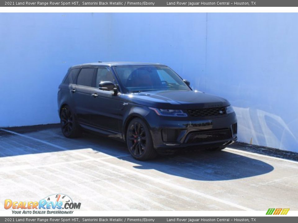 2021 Land Rover Range Rover Sport HST Santorini Black Metallic / Pimento/Ebony Photo #4